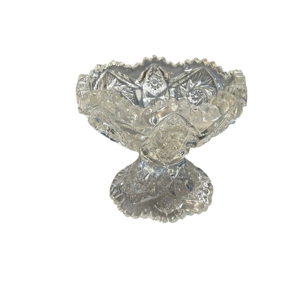 LE Smith Buzz Star antique pedestal bowl